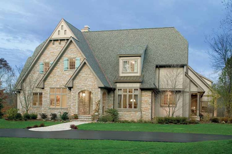 Home Plan - Exterior - Front Elevation 6 for European House Plan #928-42 - 4 bed, 3.5 bath