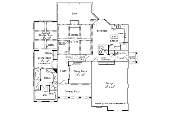 Floor Plan - Main Floor for European House Plan #927-356 - 3 bed, 2.5 bath