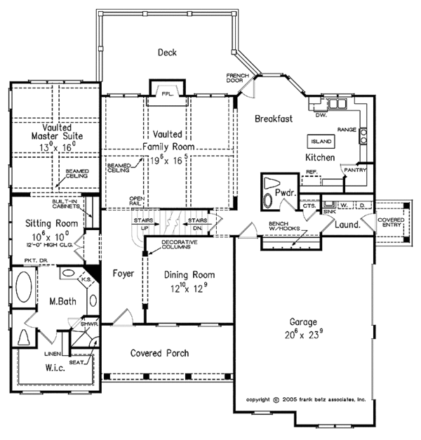 Home Plan - European Floor Plan - Main Floor Plan #927-356