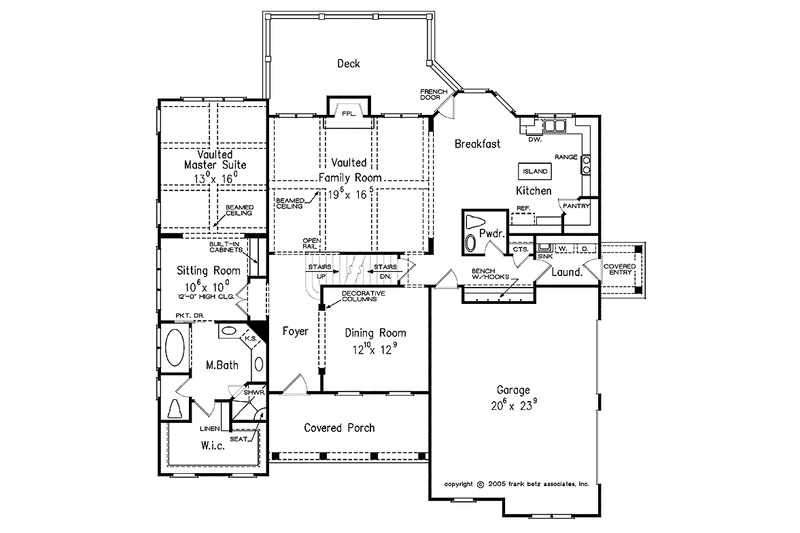 Dream House Plan - Floor Plan - Main Floor for European House Plan #927-356 - 3 bed, 2.5 bath