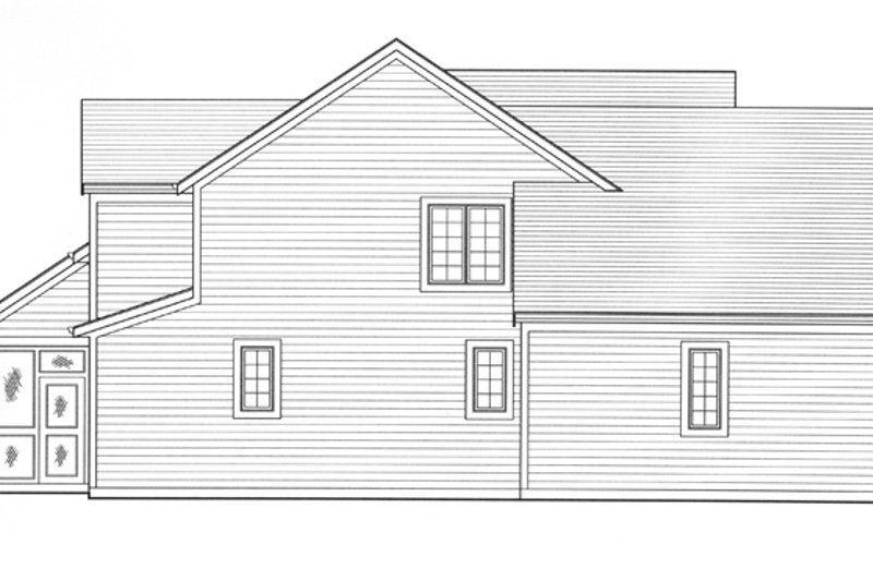 Architectural House Design - Exterior - Other Elevation 1 for Colonial House Plan #46-792 - 4 bed, 2.5 bath