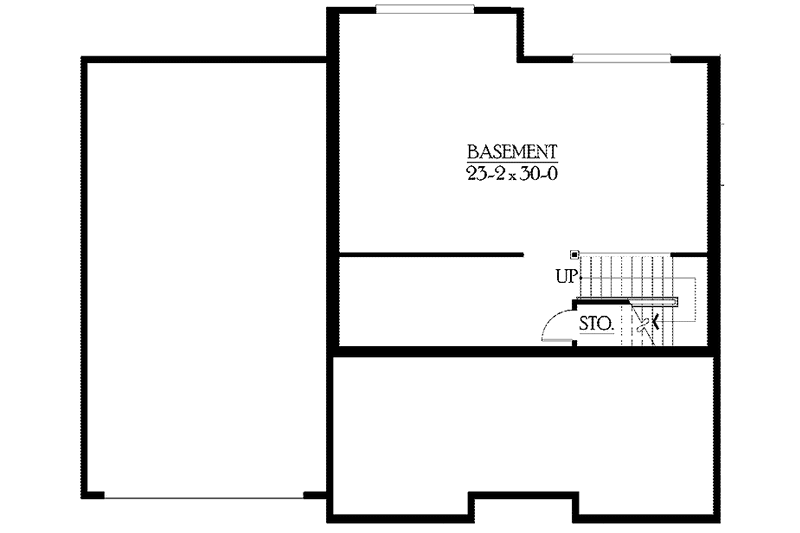 Home Plan - Floor Plan - Lower Floor for Prairie House Plan #132-381 - 4 bed, 2.5 bath