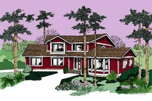 Country Exterior - Front Elevation Plan #60-504