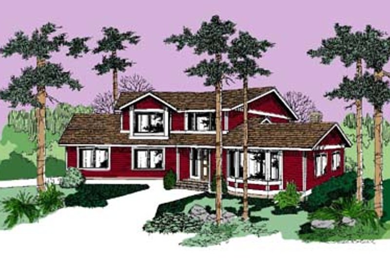 Home Plan - Country Exterior - Front Elevation Plan #60-504