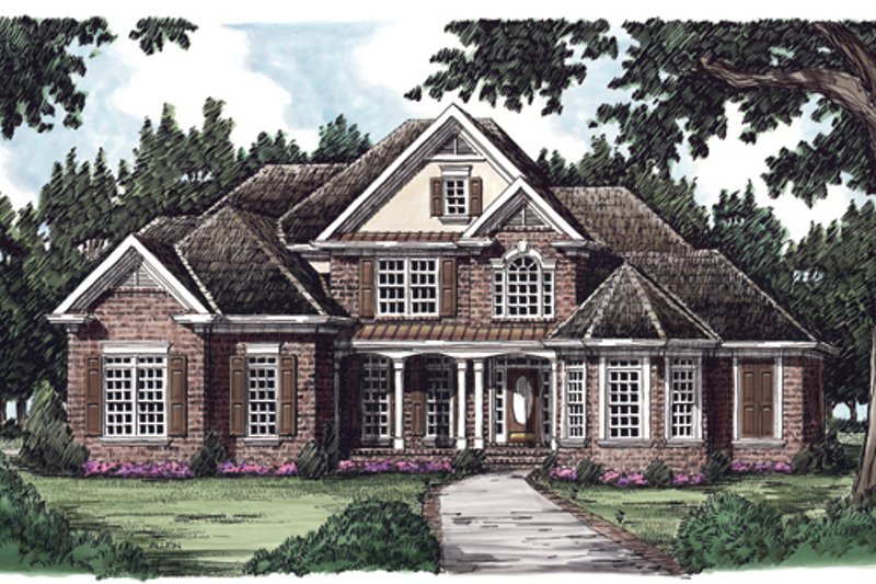 Dream House Plan - Traditional Exterior - Front Elevation Plan #927-137