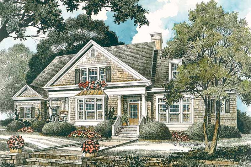 Home Plan - Country Exterior - Front Elevation Plan #429-335