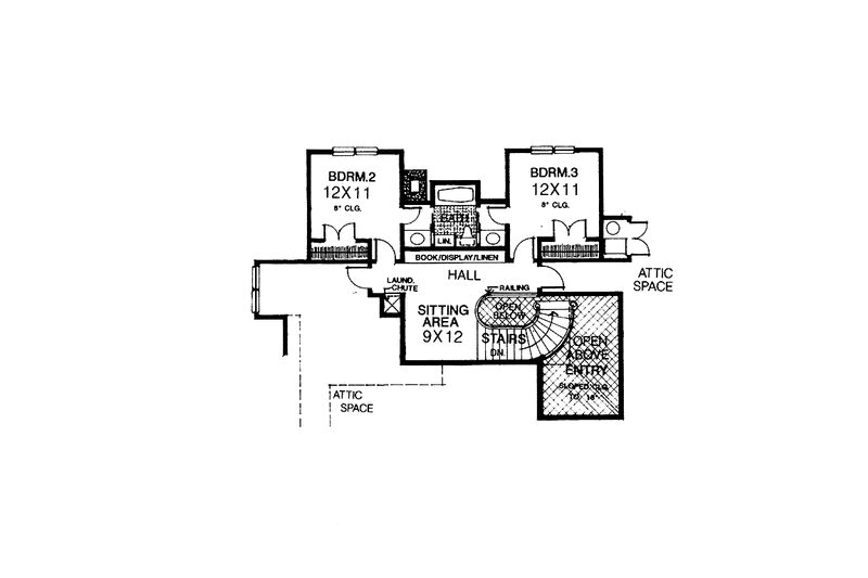 Home Plan - Floor Plan - Upper Floor for Country House Plan #310-1119 - 3 bed, 3 bath