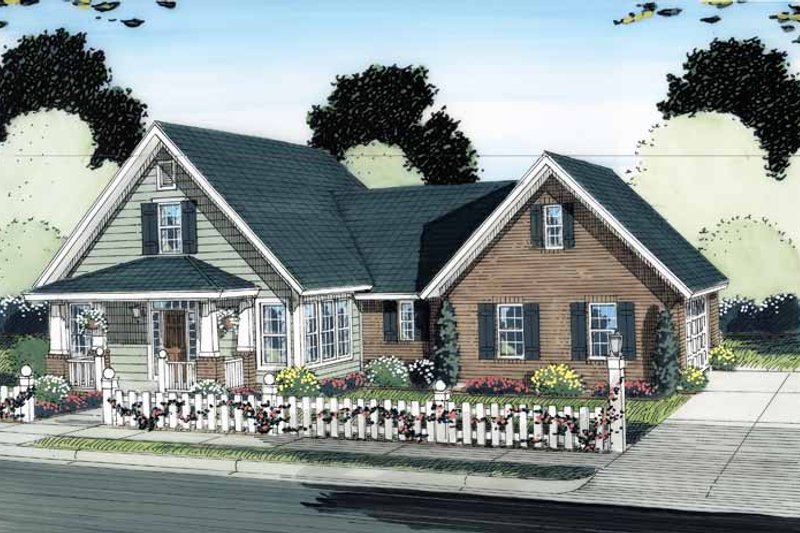 Dream House Plan - Traditional Exterior - Front Elevation Plan #513-2123