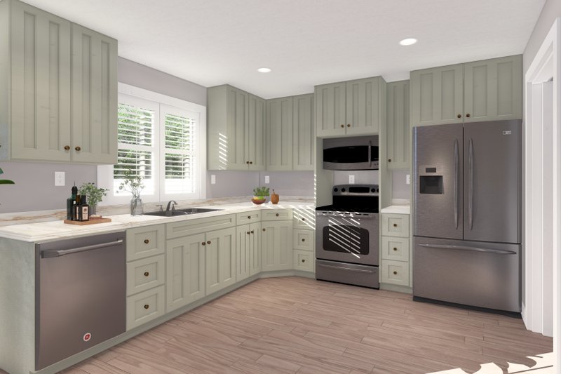House Design - Interior - Kitchen 1 for Ranch House Plan #1060-260 - 3 bed, 2 bath