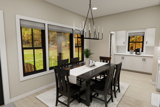 Interior - Dining Room for Craftsman House Plan #51-1382 - 3 bed, 3.5 bath