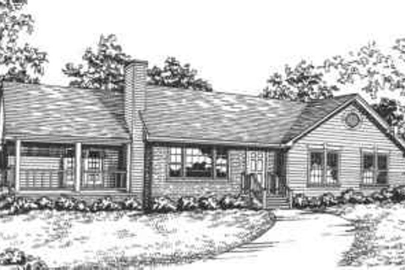 Dream House Plan - Traditional Exterior - Front Elevation Plan #30-142