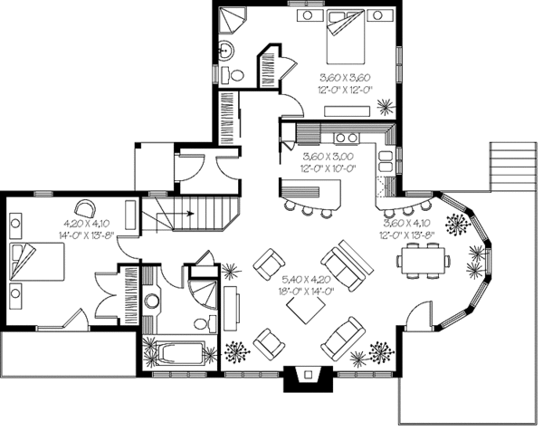 Home Plan - European Floor Plan - Main Floor Plan #23-2320