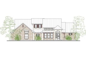 Country Exterior - Front Elevation Plan #80-190