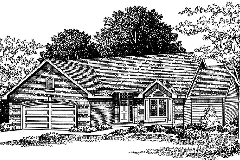 Home Plan - Ranch Exterior - Front Elevation Plan #70-1319