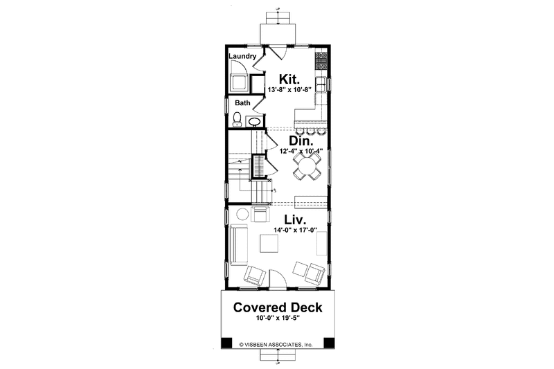 Home Plan - Floor Plan - Main Floor for Craftsman House Plan #928-174 - 2 bed, 1.5 bath