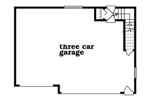 Floor Plan - Main Floor for Traditional House Plan #47-1082 - 1 bed, 1 bath