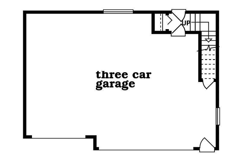 Home Plan - Floor Plan - Main Floor for Traditional House Plan #47-1082 - 1 bed, 1 bath