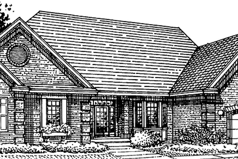 House Design - European Exterior - Front Elevation Plan #320-1046