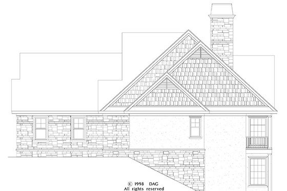 Exterior - Other Elevation 1 for Craftsman House Plan #929-872 - 4 bed, 3 bath