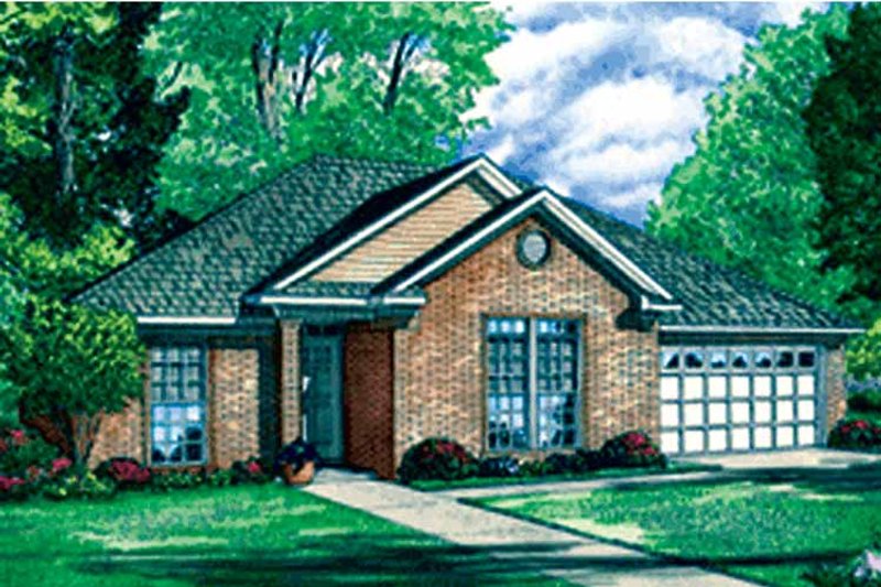 Home Plan - Exterior - Front Elevation 3 for Ranch House Plan #17-3236 - 4 bed, 2 bath
