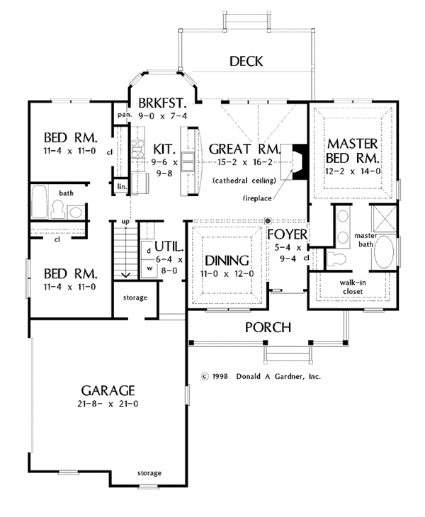 Country Floor Plan - Main Floor Plan #929-421