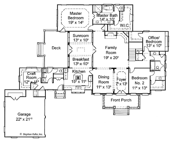Home Plan - Classical Floor Plan - Main Floor Plan #429-248