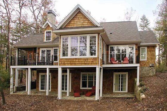 Craftsman Exterior - Rear Elevation Plan #929-754