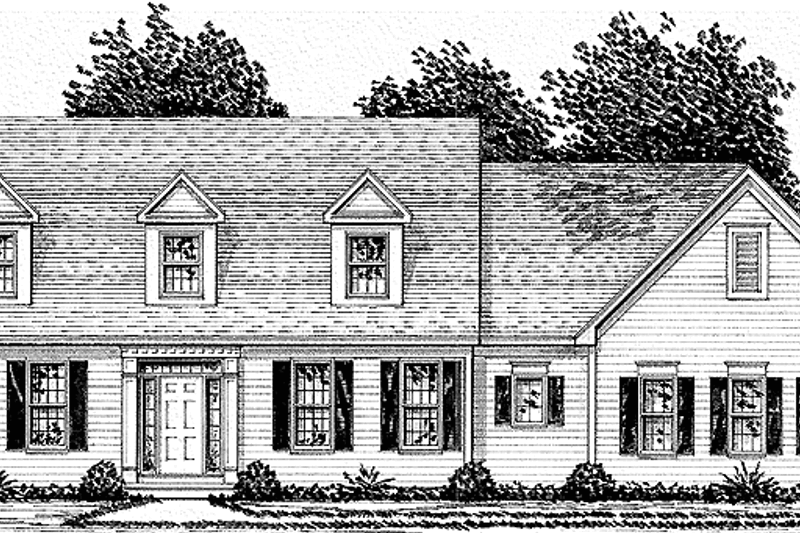 Architectural House Design - Colonial Exterior - Front Elevation Plan #328-288
