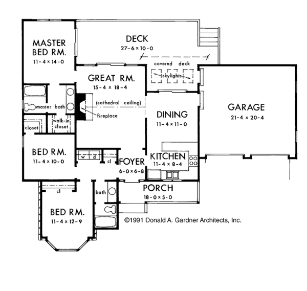House Plan Design - Country Floor Plan - Main Floor Plan #929-76