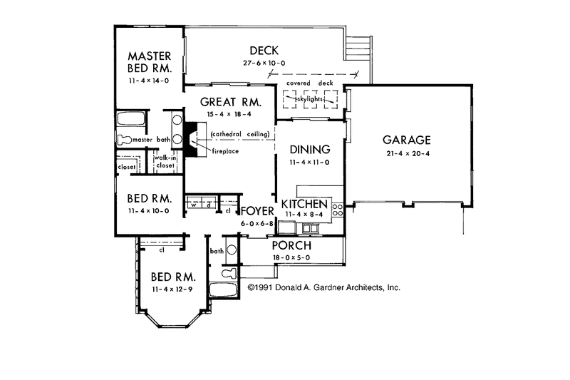 Home Plan - Floor Plan - Main Floor for Country House Plan #929-76 - 3 bed, 2 bath