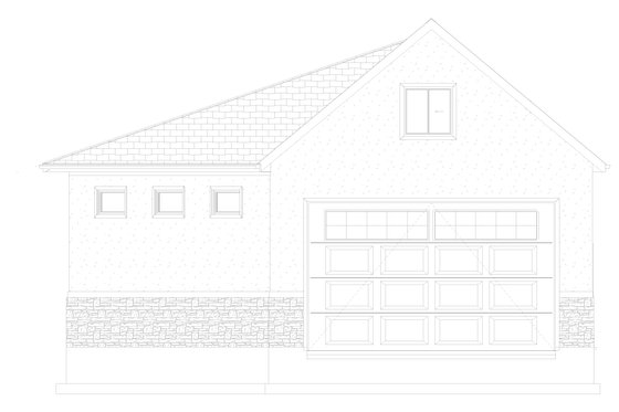 Exterior - Front Elevation 4 for Traditional House Plan #1060-163, 0 bath