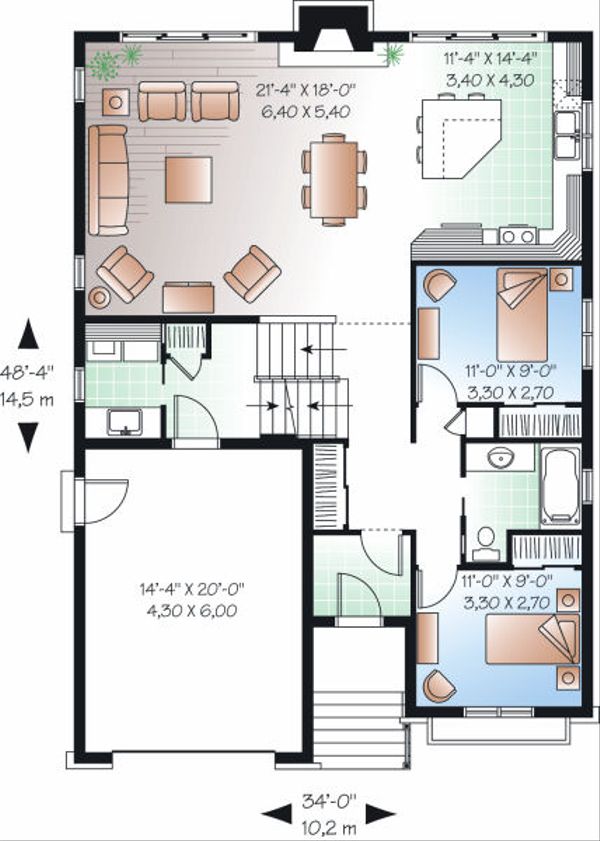 House Plan Design - Traditional Floor Plan - Main Floor Plan #23-814
