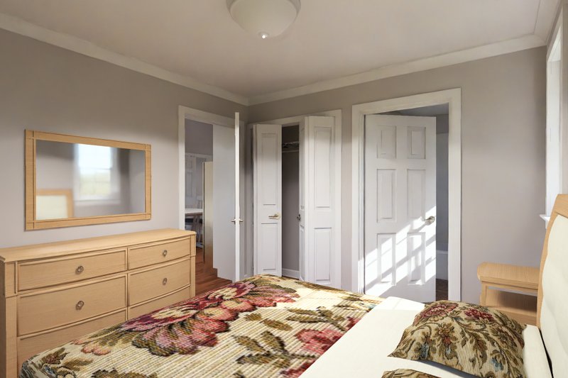 Architectural House Design - Interior - Master Bedroom 2 for Cottage House Plan #513-2471 - 2 bed, 2 bath