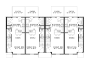 Contemporary Style House Plan - 8 Beds 4 Baths 3316 Sq/Ft Plan #17-2829 