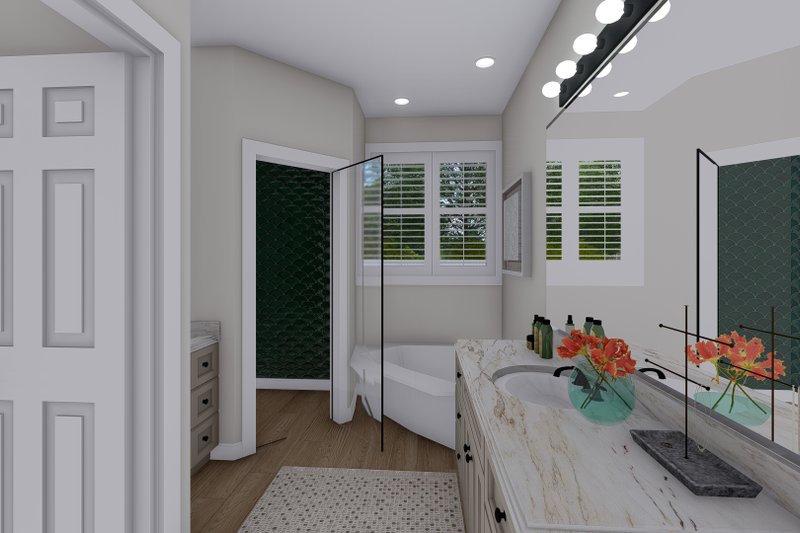 Architectural House Design - Interior - Master Bathroom 1 for Traditional House Plan #1060-143 - 3 bed, 2.5 bath