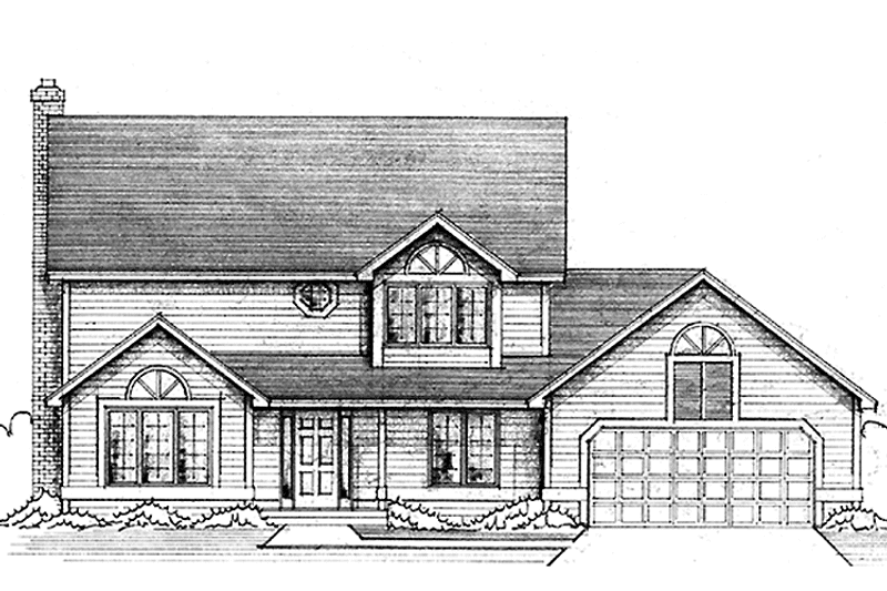 Home Plan - Exterior - Front Elevation 3 for Country House Plan #51-695 - 3 bed, 2.5 bath