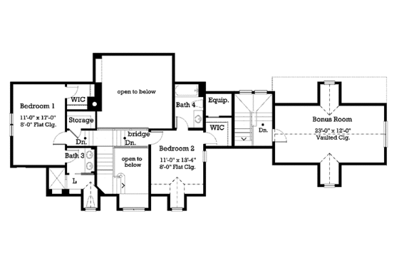 Floor Plan - Upper Floor for Victorian House Plan #930-195 - 3 bed, 4.5 bath