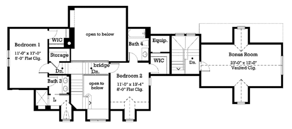 Architectural House Design - Victorian Floor Plan - Upper Floor Plan #930-195