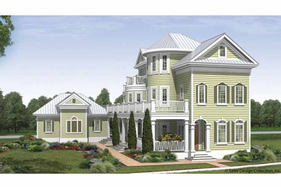 Exterior - Front Elevation 4 for Traditional House Plan #930-409 - 3 bed, 4.5 bath
