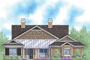 Country Exterior - Front Elevation Plan #938-55