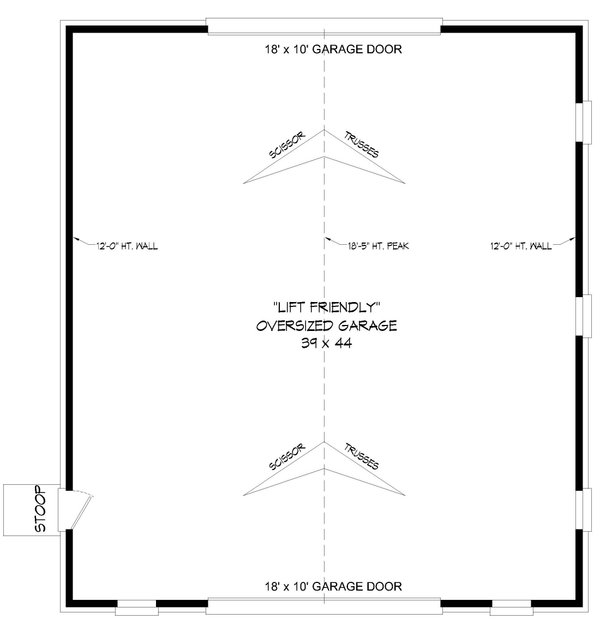 Country Floor Plan - Main Floor Plan #932-978
