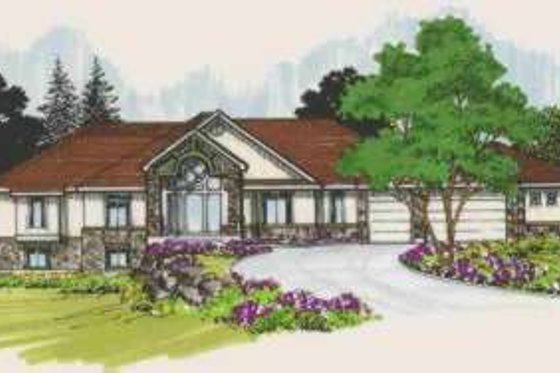 Exterior - Front Elevation for Traditional House Plan #308-189 - 5 bed, 4.5 bath