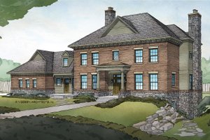 Cottage Exterior - Front Elevation Plan #928-327