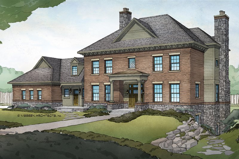 Cottage Style House Plan - 4 Beds 3.5 Baths 3425 Sq/Ft Plan #928-327