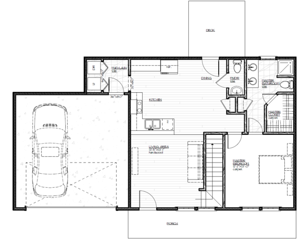 Country Floor Plan - Main Floor Plan #501-19