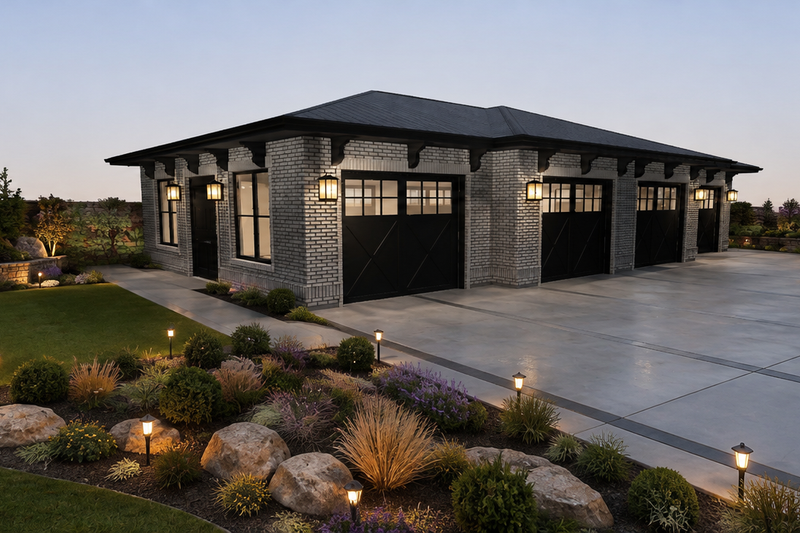 House Blueprint - Exterior - Front Elevation 4 for Mediterranean House Plan #1060-499, 0 bath