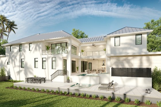 Exterior - Other Elevation for Contemporary House Plan #1083-26 - 5 bed, 5.5 bath