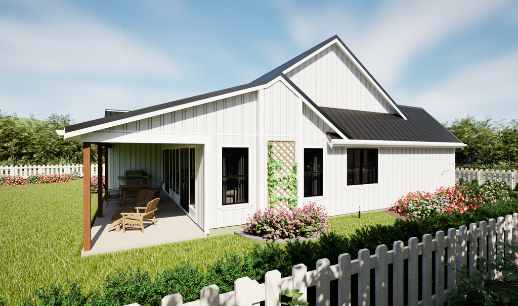 Exterior - Other Elevation for Farmhouse House Plan #48-1220 - 3 bed, 2 bath
