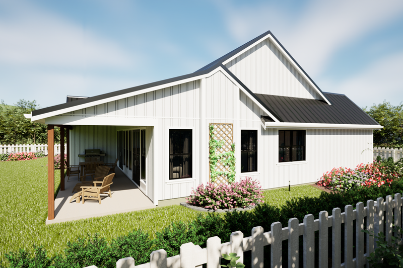Architectural House Design - Exterior - Other Elevation for Farmhouse House Plan #48-1220 - 3 bed, 2 bath