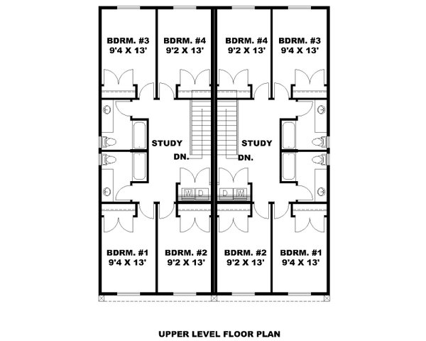 Home Plan - Craftsman Floor Plan - Upper Floor Plan #117-1039